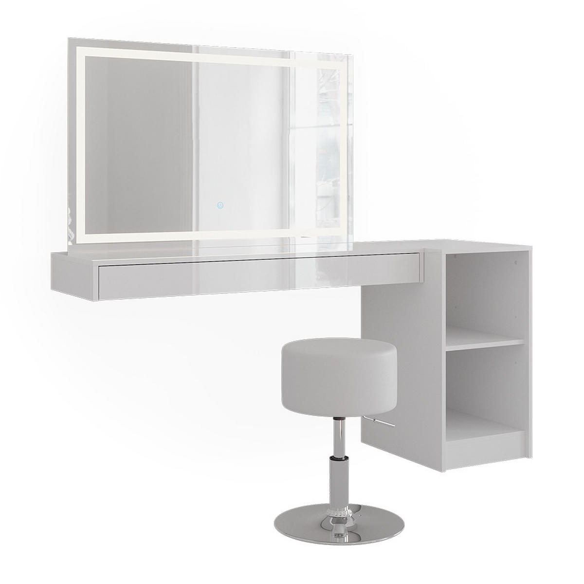 TOALETNÍ STOLEK Sherry Bílá - bílá, kompozitní dřevo (120/12/40.1cm) - Vicco