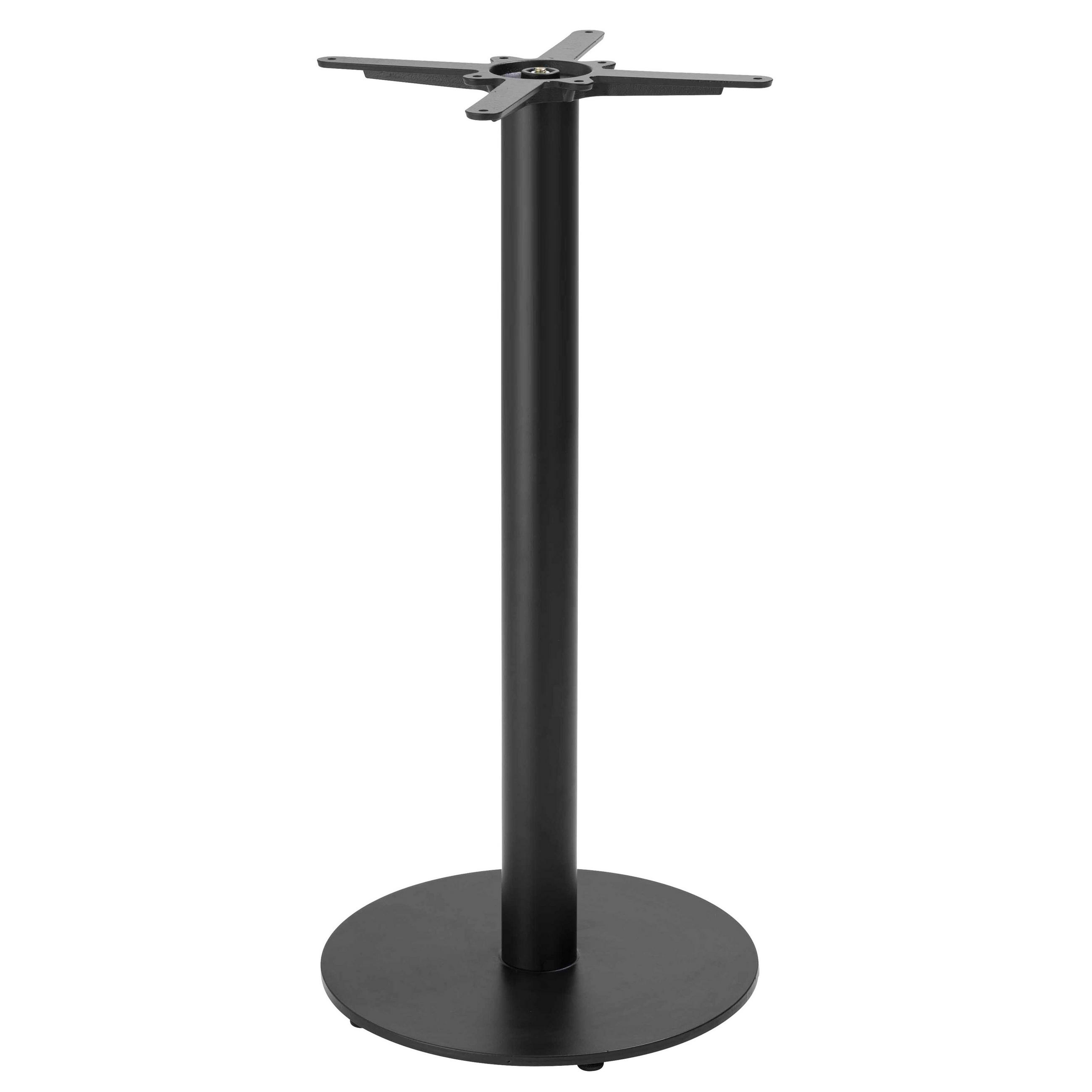 TISCHBEIN, Schwarz - Schwarz, Metall (45/108/45cm) - Oviala