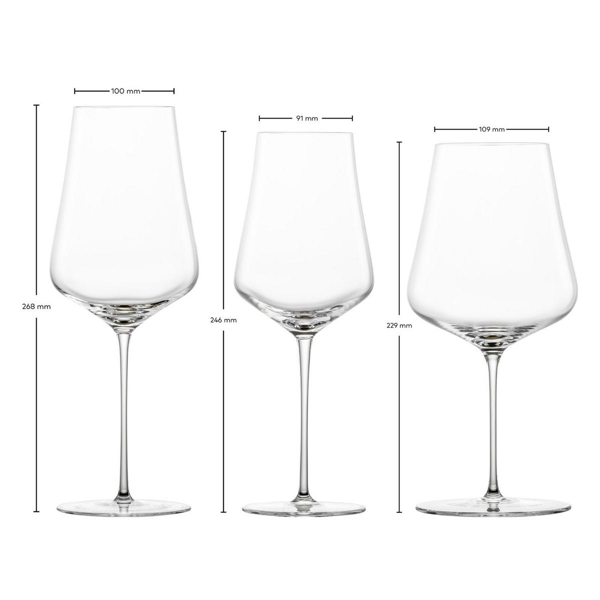 ROT- UND WEISSWEINGLÄSER Duo transparent 6er Set - Transparent, Glas - Zwiesel Glas
