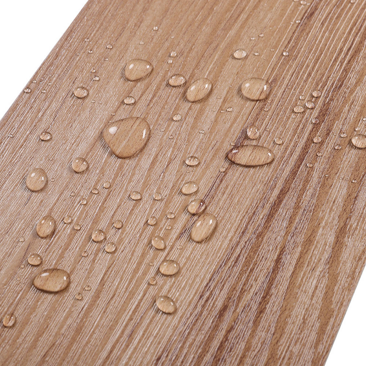 VINYLBODEN 5m²/36-TLG. selbstklebend PVC - Braun, Kunststoff (0.2/91.5/15.2cm) - Livingandhome