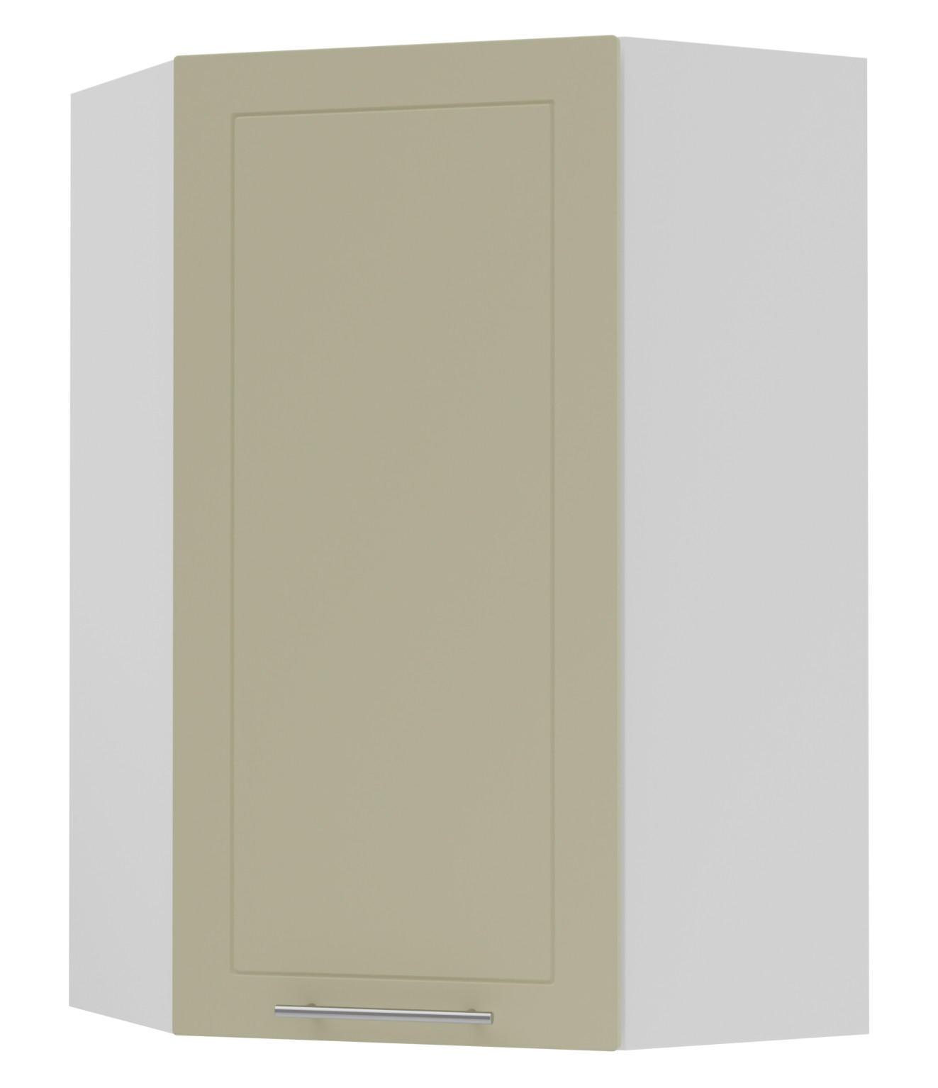 KÜCHENHÄNGESCHRANK Kvantum W4/10/60 Vanille Matt / Weiß Matt 60 / 60 / 96cm - Creme/Weiß, Holz/Holzwerkstoff (60/96/60cm) - Feldmann-Wohnen