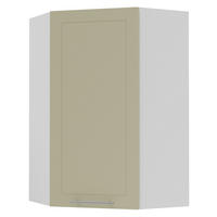KÜCHENHÄNGESCHRANK Kvantum W4/10/60 Vanille Matt / Weiß Matt 60 / 60 / 96cm - Creme/Weiß, Holz/Holzwerkstoff (60/96/60cm) - Feldmann-Wohnen