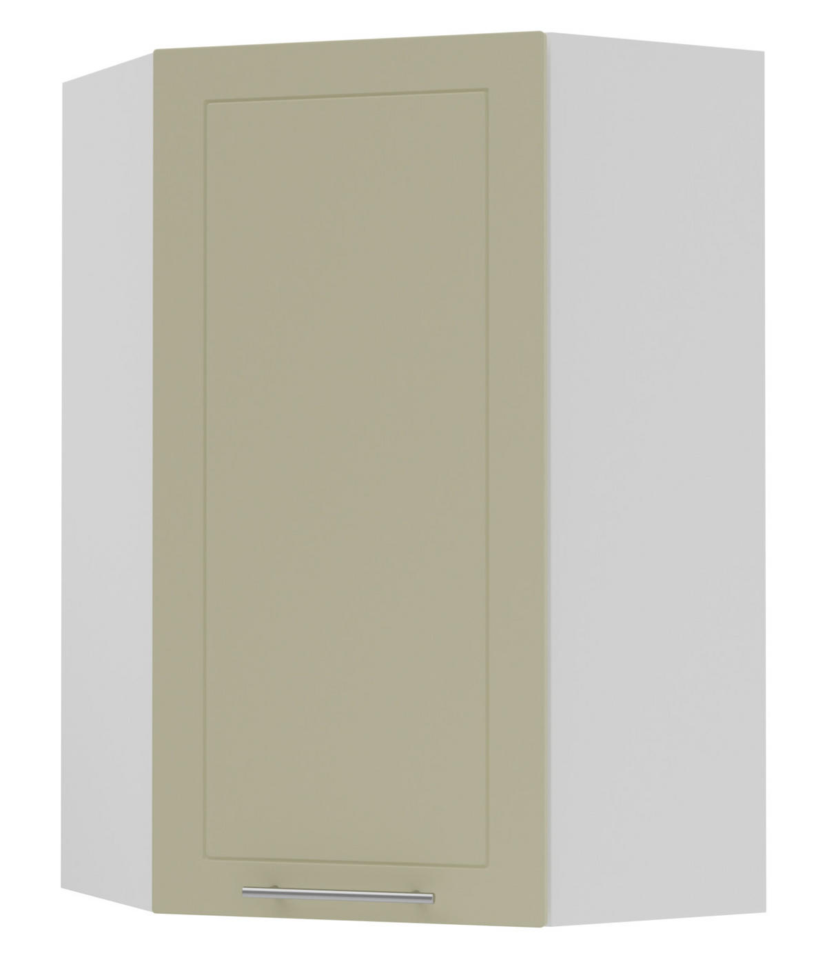 KÜCHENHÄNGESCHRANK Kvantum W4/10/60 Vanille Matt / Weiß Matt 60 / 60 / 96cm - Creme/Weiß, Holz/Holzwerkstoff (60/96/60cm) - Feldmann-Wohnen