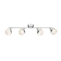 LED DECKENLEUCHTE UTILA Silber Chrom - Silberfarben, Metall (60/8.5/17.5cm) - Globo Lighting