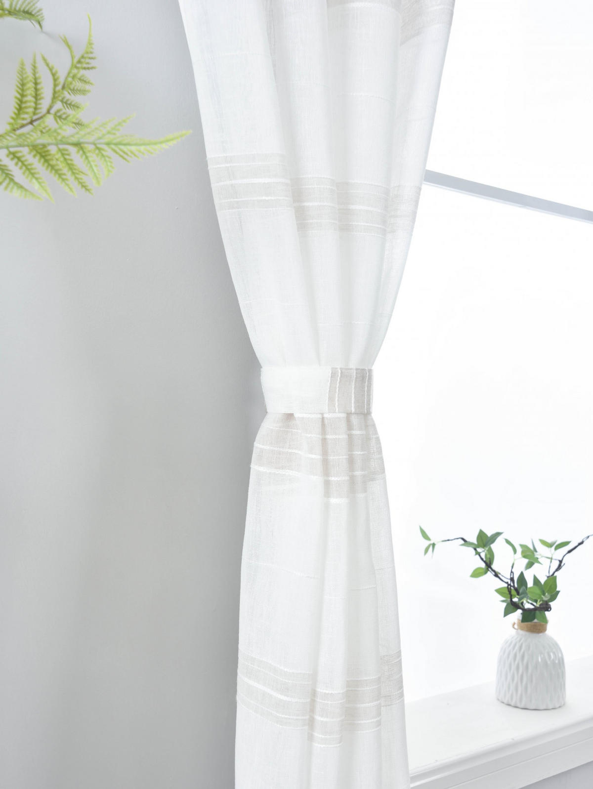 VORHANG 2ER SET »Frankfurt« HxB 245x140 cm Taupe - Taupe, Textil (140/245cm) - Gardinenbox