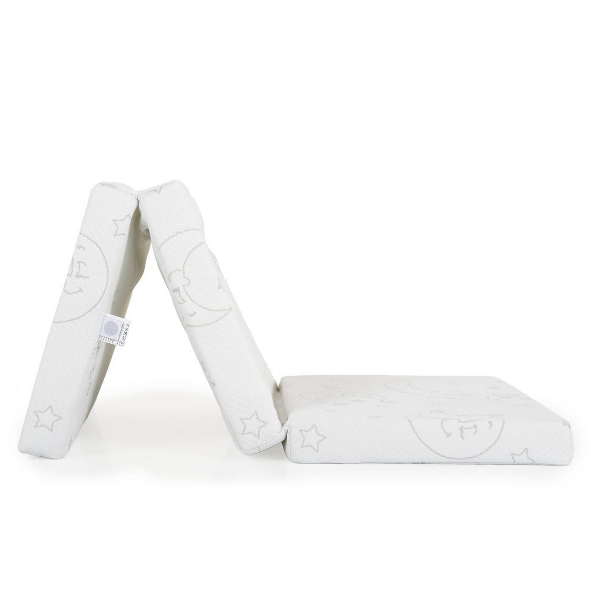 KLAPPMATRATZE Snooze 120 x 60 x 6 cm weiß 120 x 60 x 6 cm, Bezug waschbar - Weiß, Textil - Moni