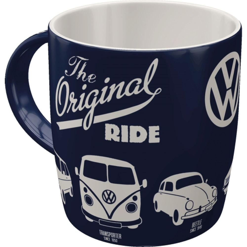KAFFEETASSE 330 ml Volkswagen VW Original Ride - Multicolor, Keramik (0.33L) - Nostalgic-Art