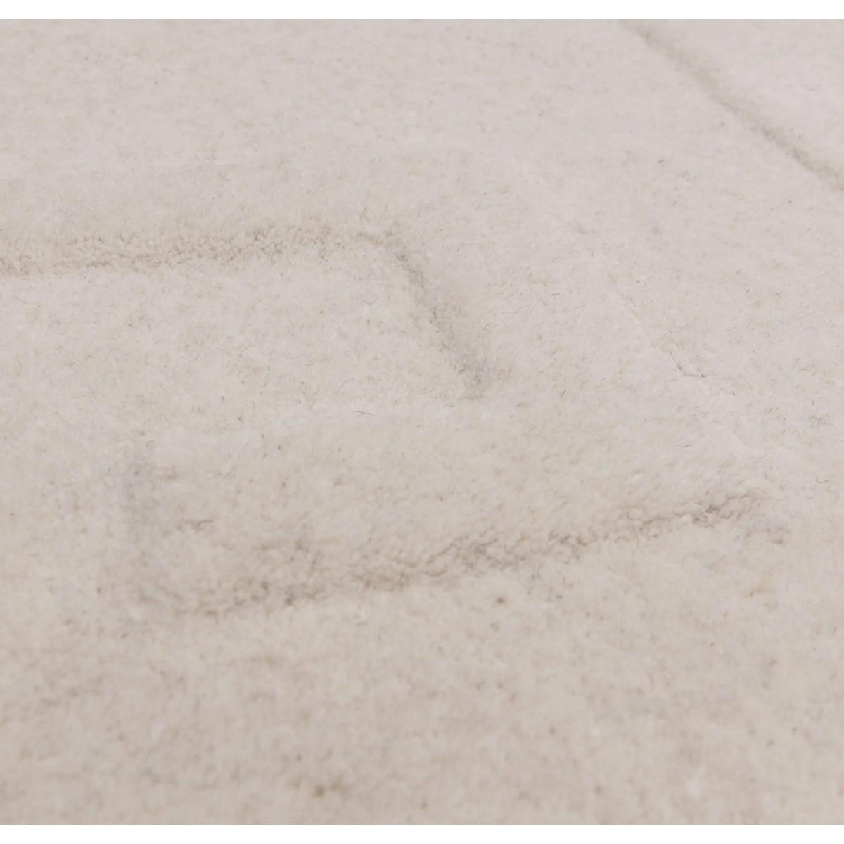 TEPPICH Moderner handgetufteter aus reiner Wolle für Wohn- und Schlafzimmer ZEMA Weiß 160 x 230 cm - Weiß, Naturmaterialien (160/230cm) - Novatrend