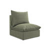 SOFAELEMENT Bouclé Stoff Grün - Schwarz/Olivgrün, Holzwerkstoff/Kunststoff (75/77/90cm) - Makamii