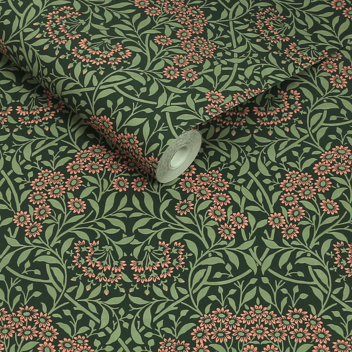 VLIESTAPETE Herbstaster 1000x52cm - Grün, Papier/Kunststoff (52/1000cm) - William Morris at Home