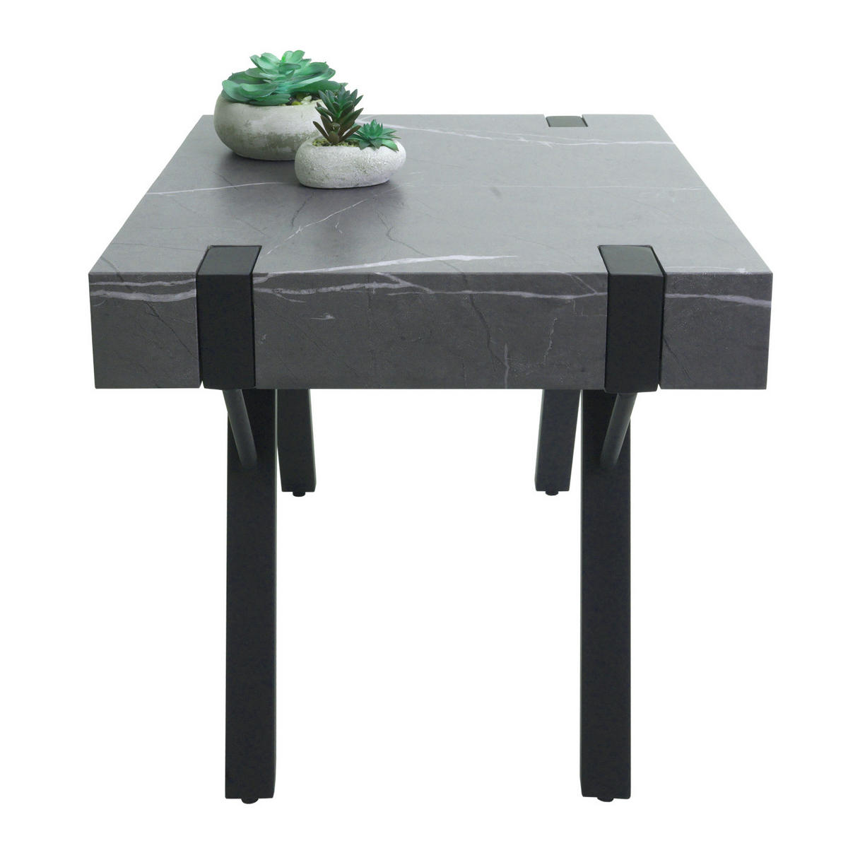 BEISTELLTISCH quadratisch Grau - Grau, Holz (50/50/50cm) - MCW