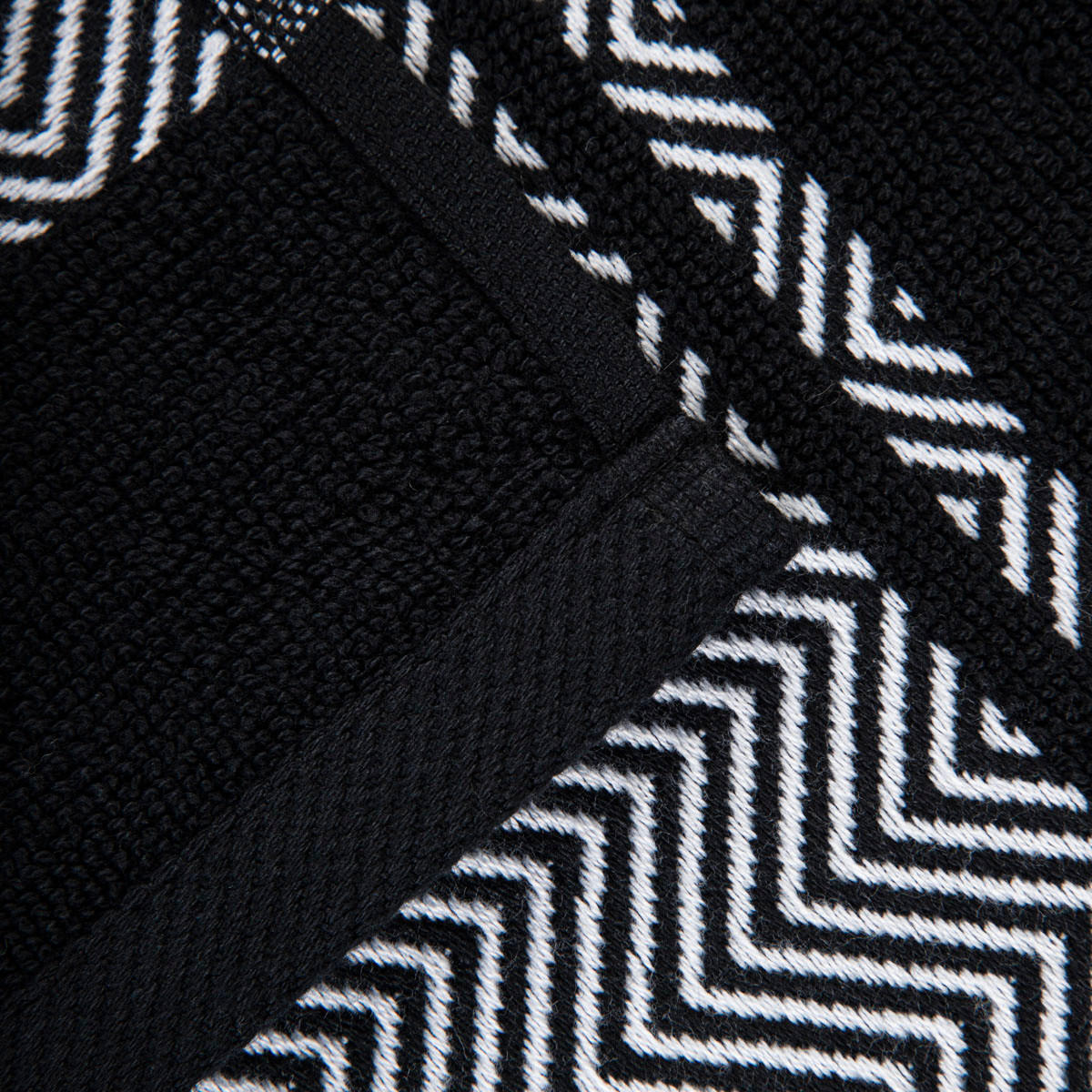 BADETUCH Maiara schwarz 50/90 cm - Schwarz, Textil (50/90cm) - Homla