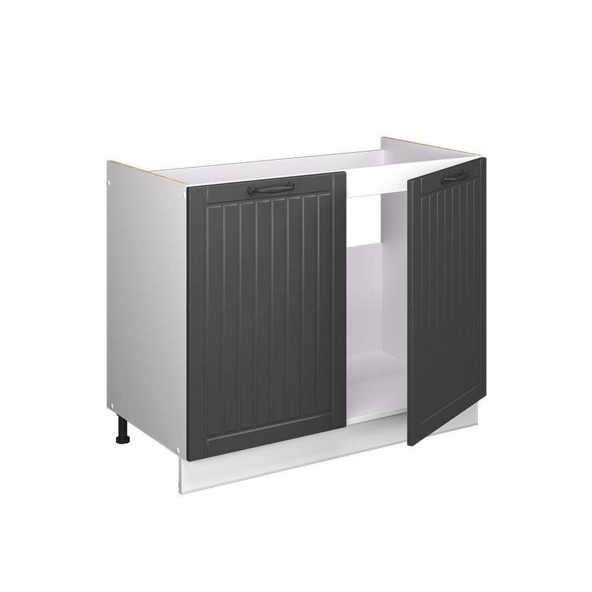 SKŘÍŇKA POD DŘEZ Fame-Line, Tmavě šedá/Bílá, 100 cm, PD Antracit - bílá/tmavě šedá, kompozitní dřevo (100/82/60cm) - Vicco