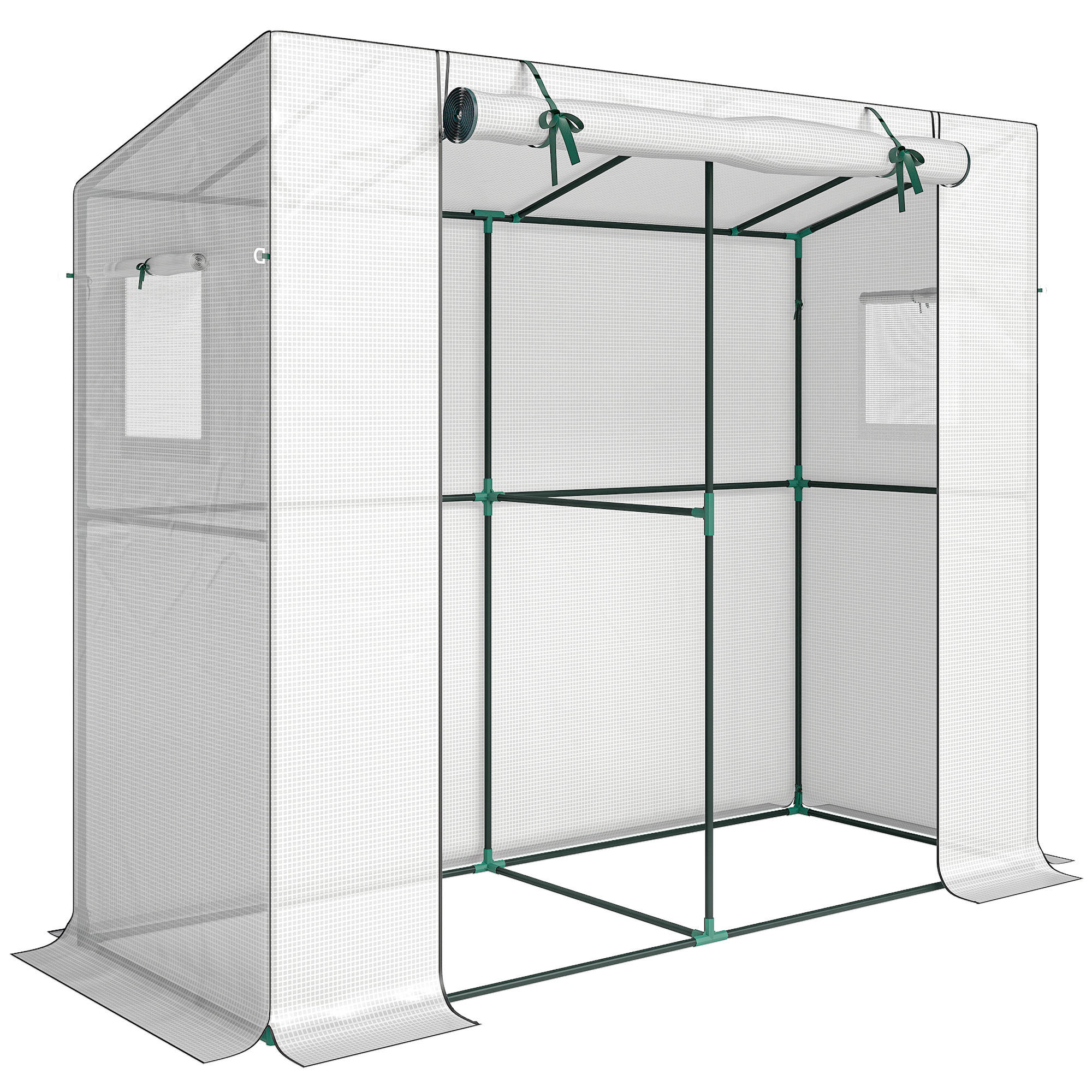 Outsunny SKLENÍK, 200L x 76Š x 170V cm