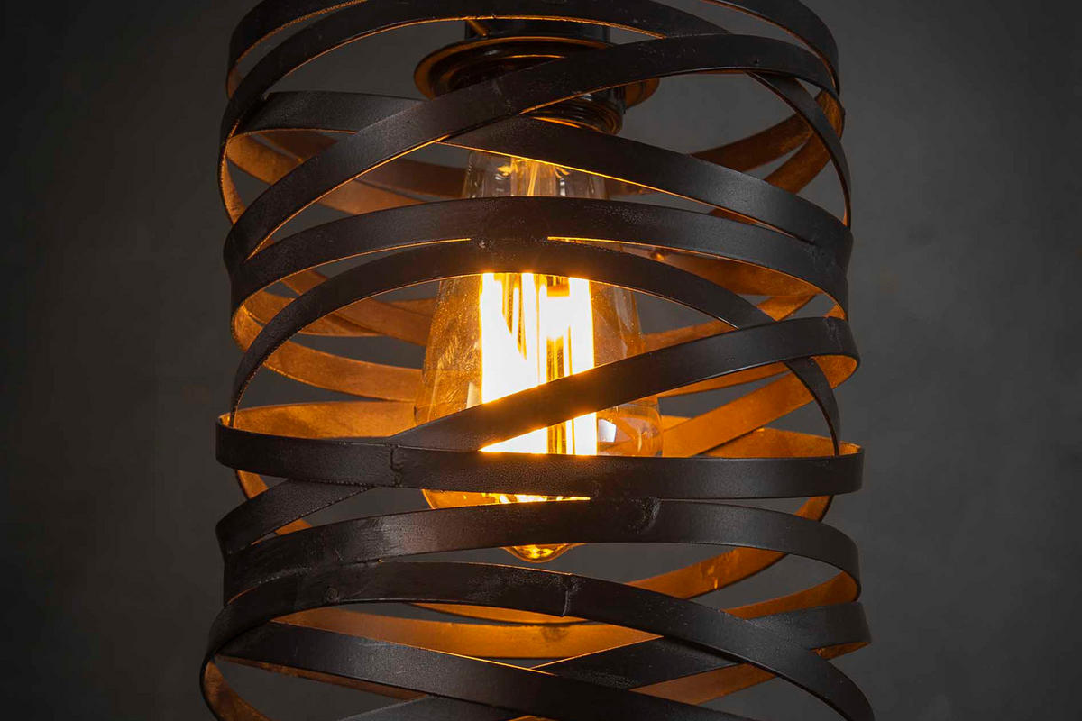 HÄNGELAMPE ALMAS Schwarz Metall - Schwarz, Metall (15/157/150cm) - KAWOLA