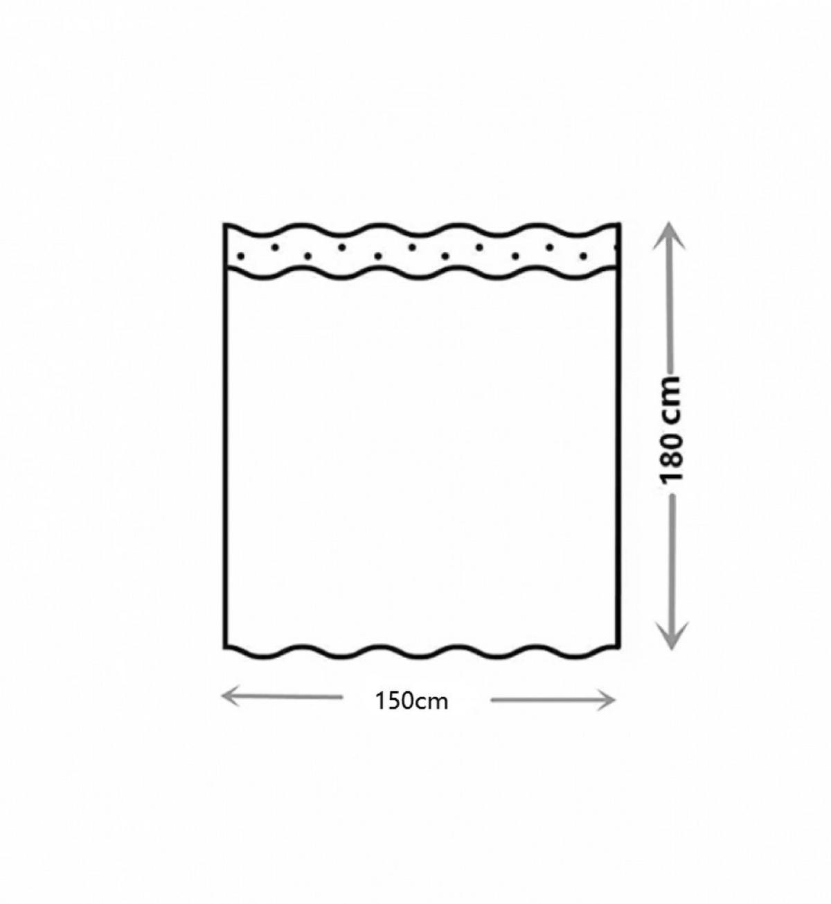 DUSCHVORHANG Eukalyptus Blätter Grün Aquarell Pflanze fürs Badezimmer wasserdicht Polyester - Weiß, Textil (180/3cm) - MCBOSON