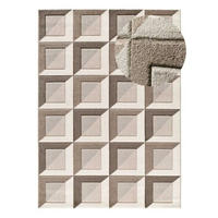 KURZFLORTEPPICH Braun / Creme Badet 80/150 cm - Creme/Braun, Naturmaterialien/Textil (80/150cm) - Atticgo