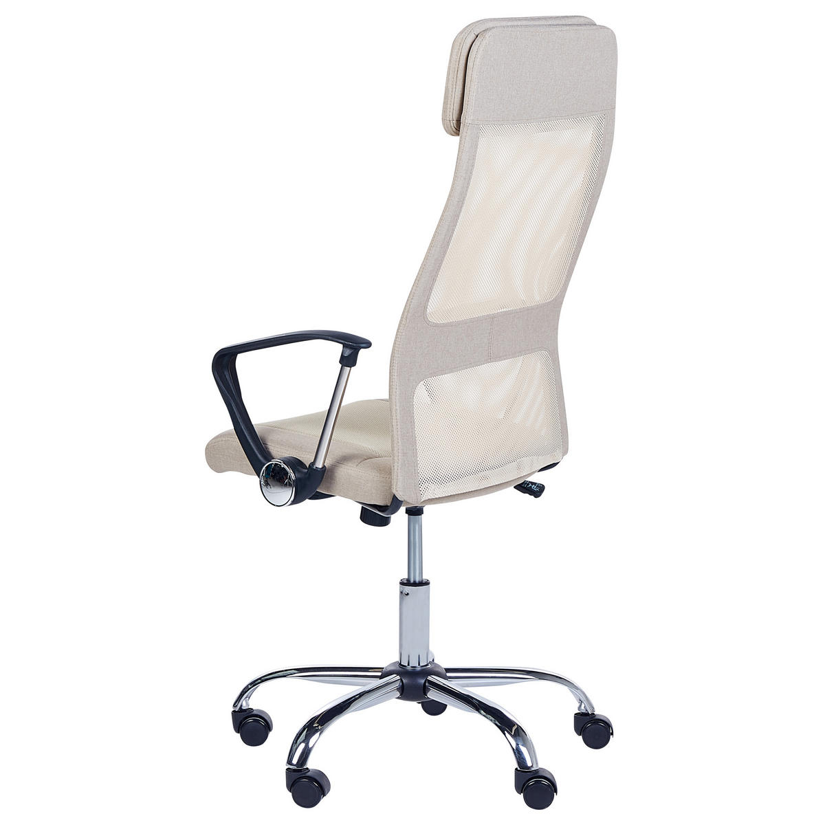 BÜROSTUHL Polyester Beige Pioneer - Beige, Textil/Metall (63/118/63cm) - Beliani