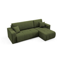 ECKSOFA Vasco 3 Sitzplätze Grün - Grün, Holz (247/145cm) - Petits-meubles