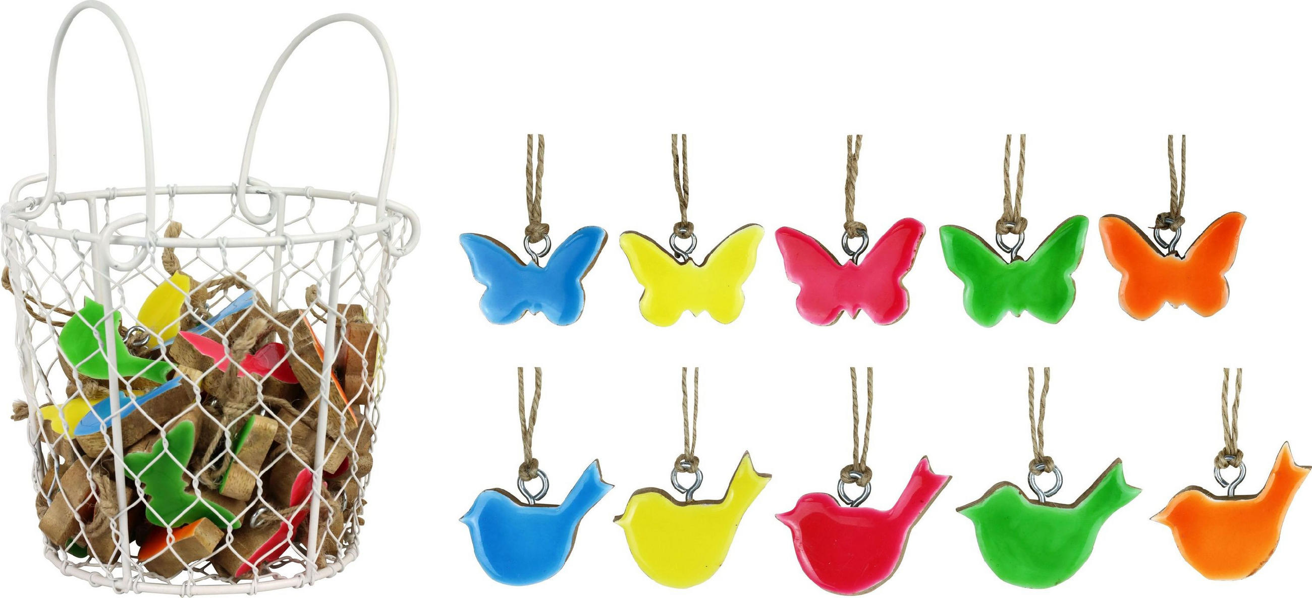 HOLZHÄNGER Springtime 41-tlg. - Multicolor, Holz (5/5/1cm) - FURNARO