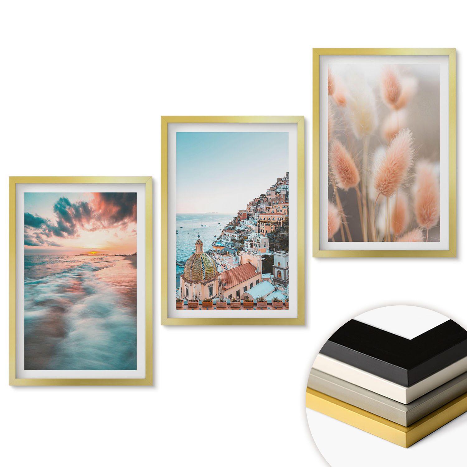 ArtPrintCave Wandbilder Gold 40x60 cm