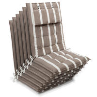 HOCHLEHNER Sun-HL 119x50x8cm Beige-Weiß-Gestreift (6tlg) - Beige, Textil (50/120cm) - Beautissu 
