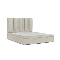 POLSTERBETT Orta mit Stauraum 120/200 cm Beige im Alta Stoff - Beige/Schwarz, Holz/Holzwerkstoff (120/200cm) - AltaBeds