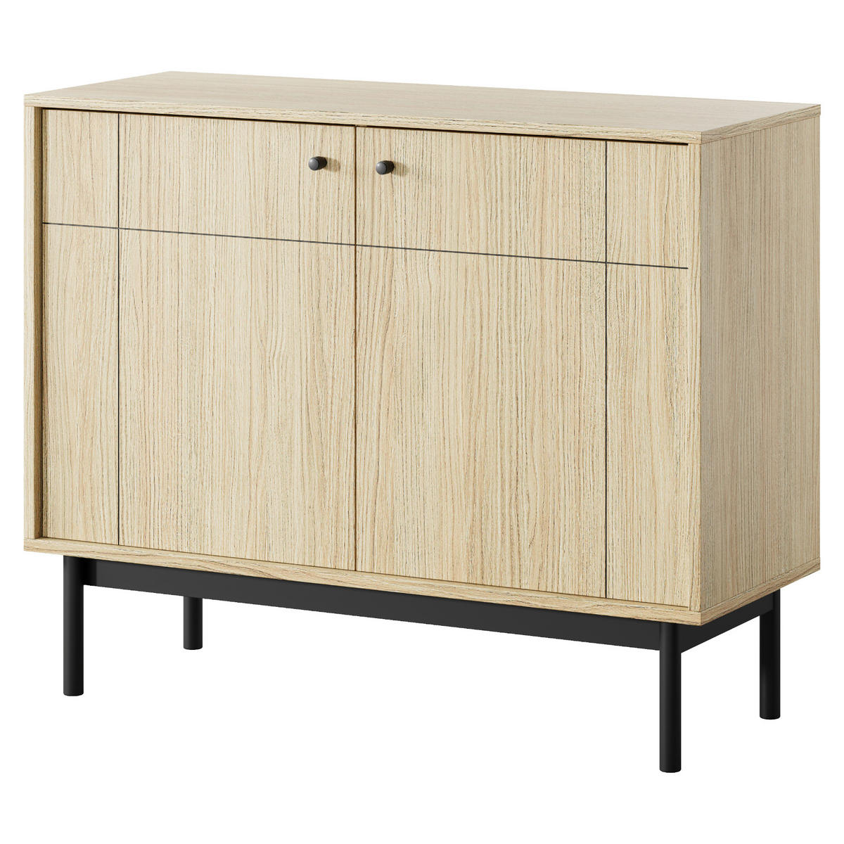 SIDEBOARD DIEPPE KOM1-2D Fräste Fronten, Eiche - Eichefarben, Holz/Holzwerkstoff (104/83/39cm) - Komodee
