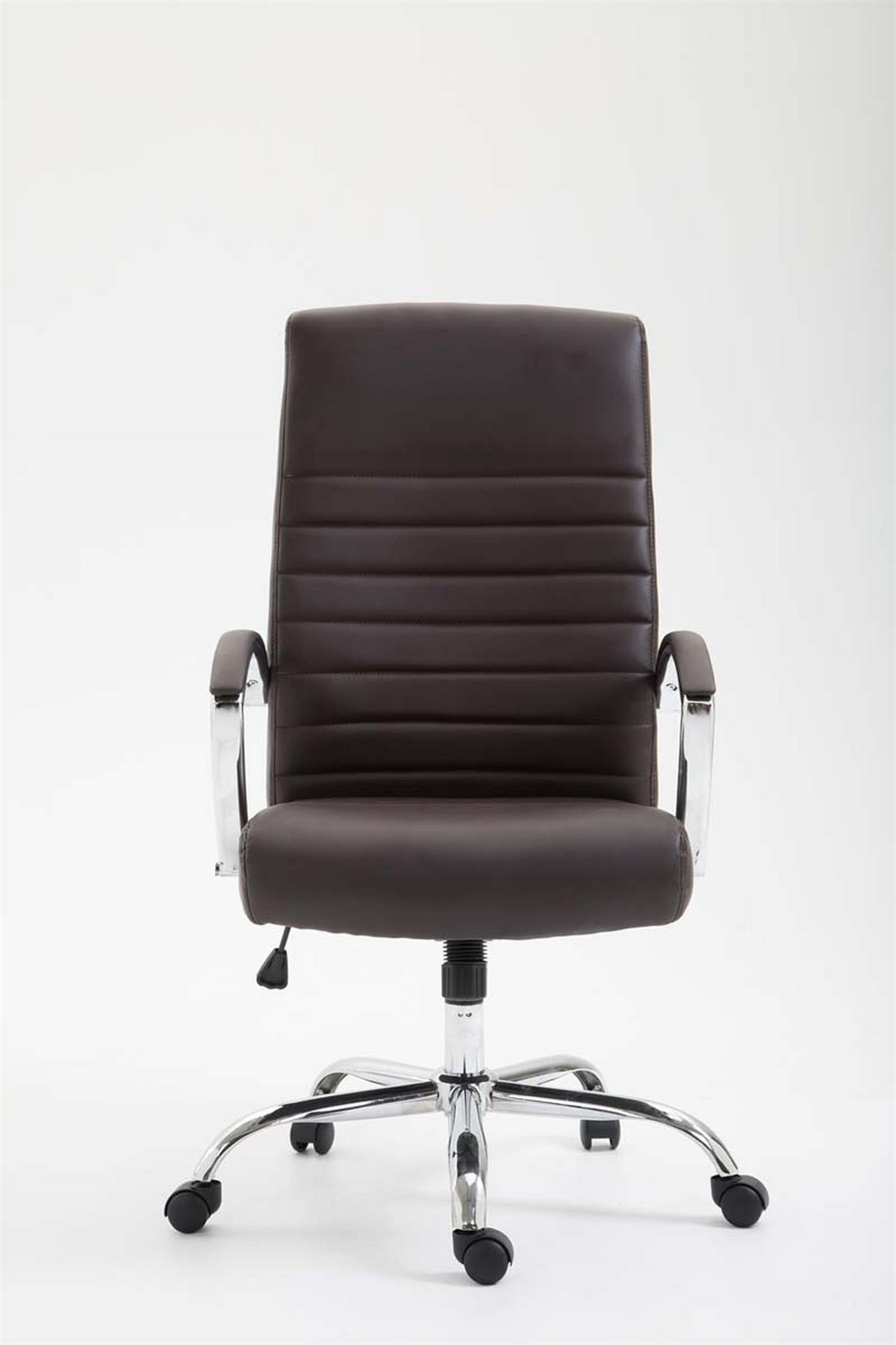 BÜROSTUHL Vallon, Kunstleder Braun - Braun, Textil/Metall (60/118/68cm) - TPFLiving