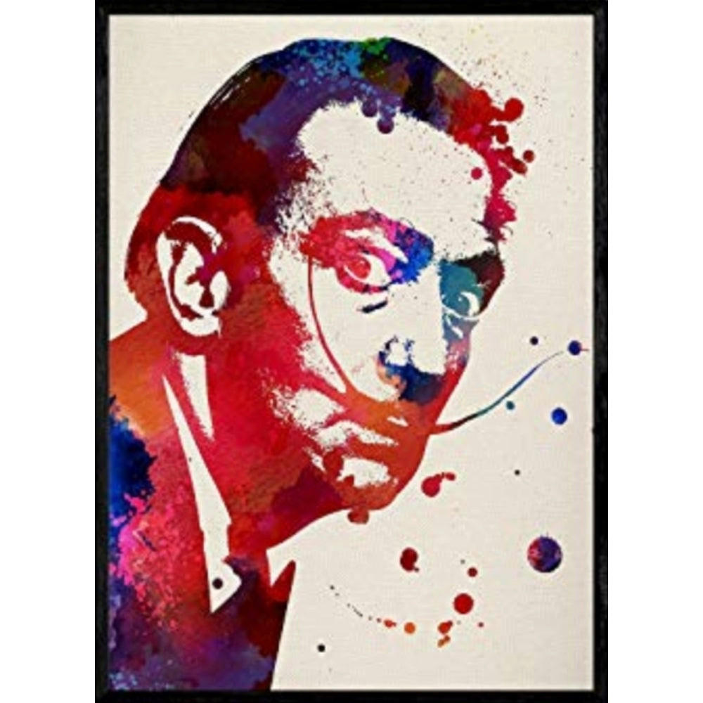 POSTER Dali A4 Schwarzer Rahmen - Schwarz, Papier (29.7/5/21cm) - Nacnic