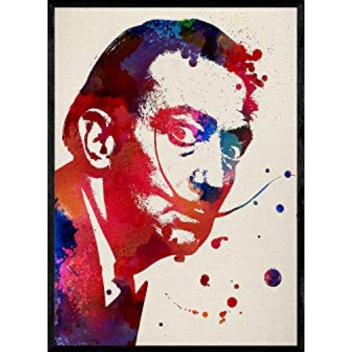 POSTER Dali A4 Schwarzer Rahmen - Schwarz, Papier (29.7/5/21cm) - Nacnic