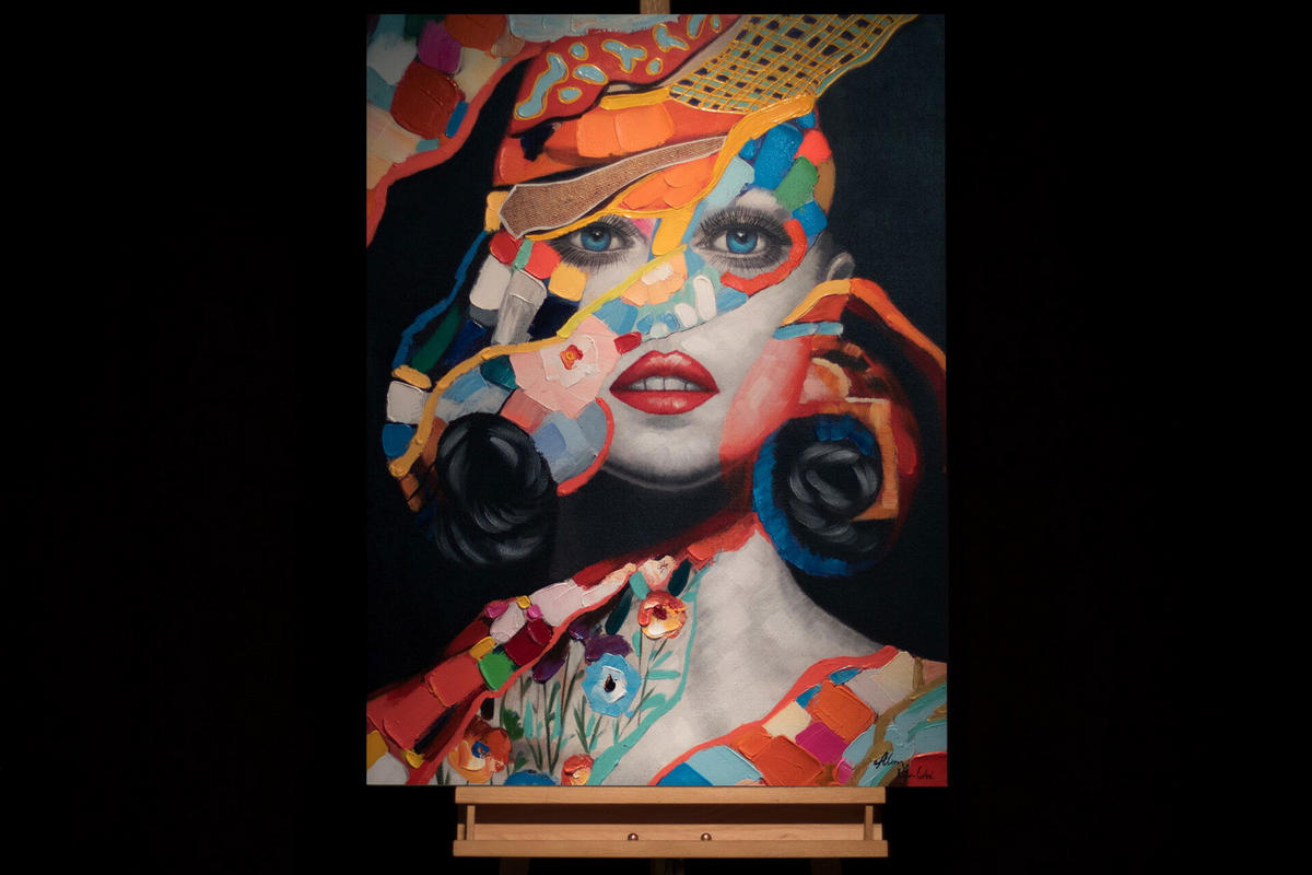 ACRYLBILD HANDGEMALT 75/100 cm - Multicolor, Holz/Textil (75/100cm) - KUNSTLOFT