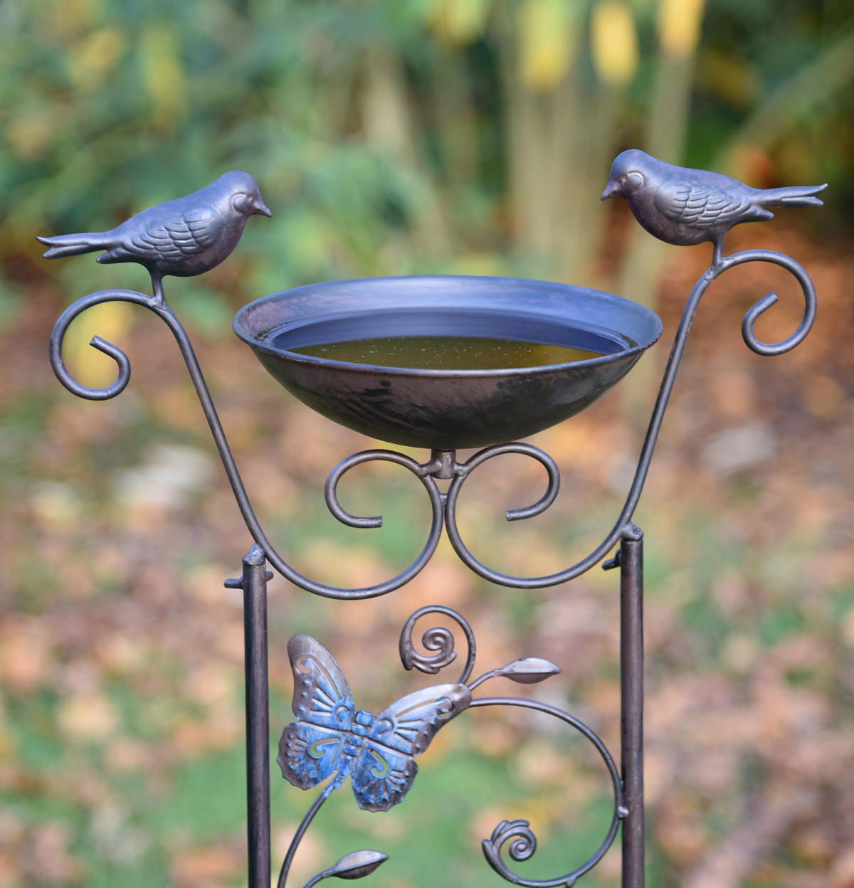 VOGELTRÄNKE Elsa Eisen Rostfarben 101,5x18,5x33cm - Rostfarben, Metall (18.5/101.5/33cm) - DELUKE