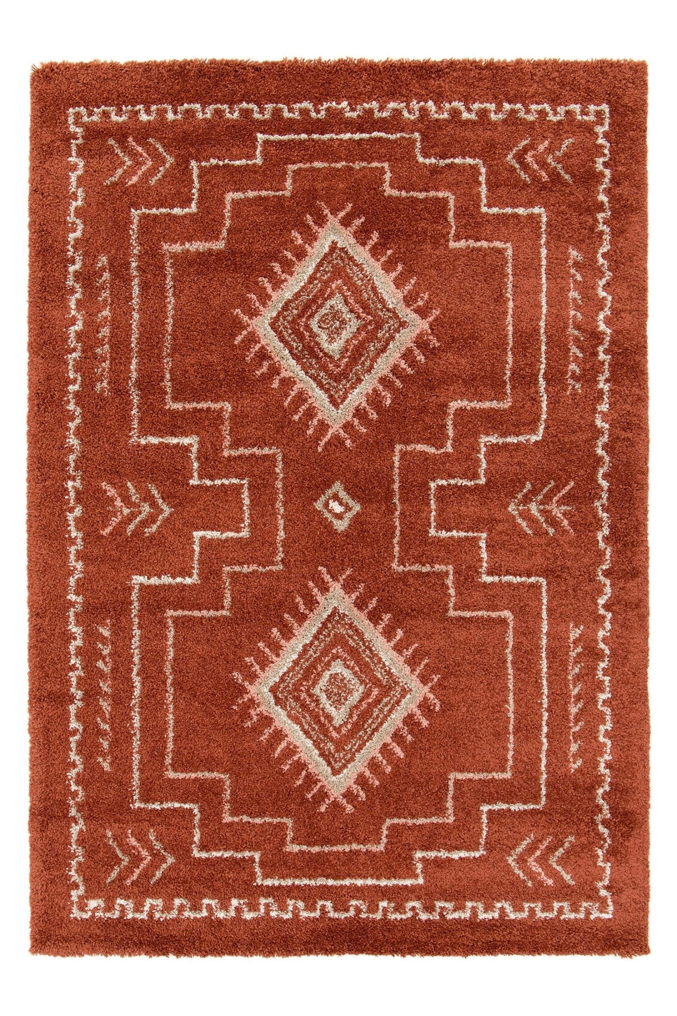 TEPPICH weich voluminös rot - Rot, Textil (160/230cm) - AFK Living