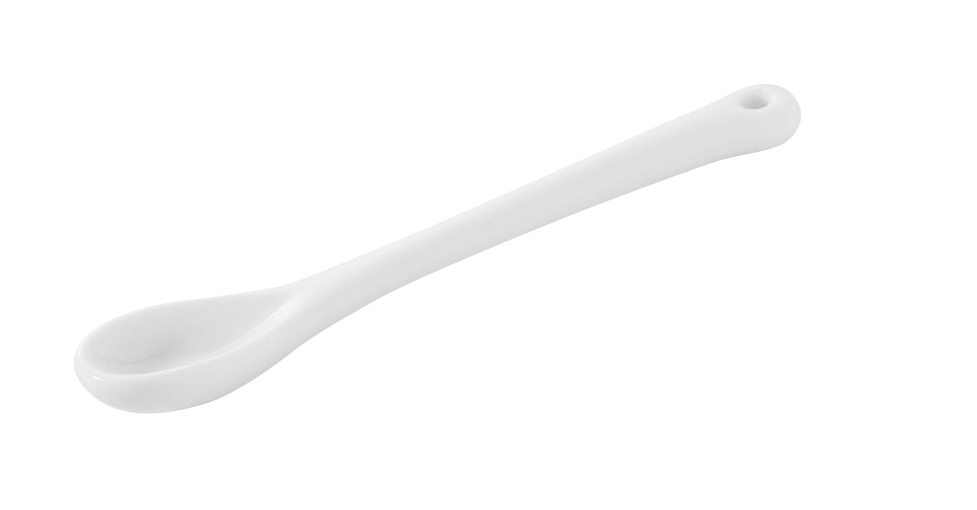PORZELLAN-LÖFFELCHEN 9,5 cm Weiss - Weiß, Keramik - Revol Porcelaine France