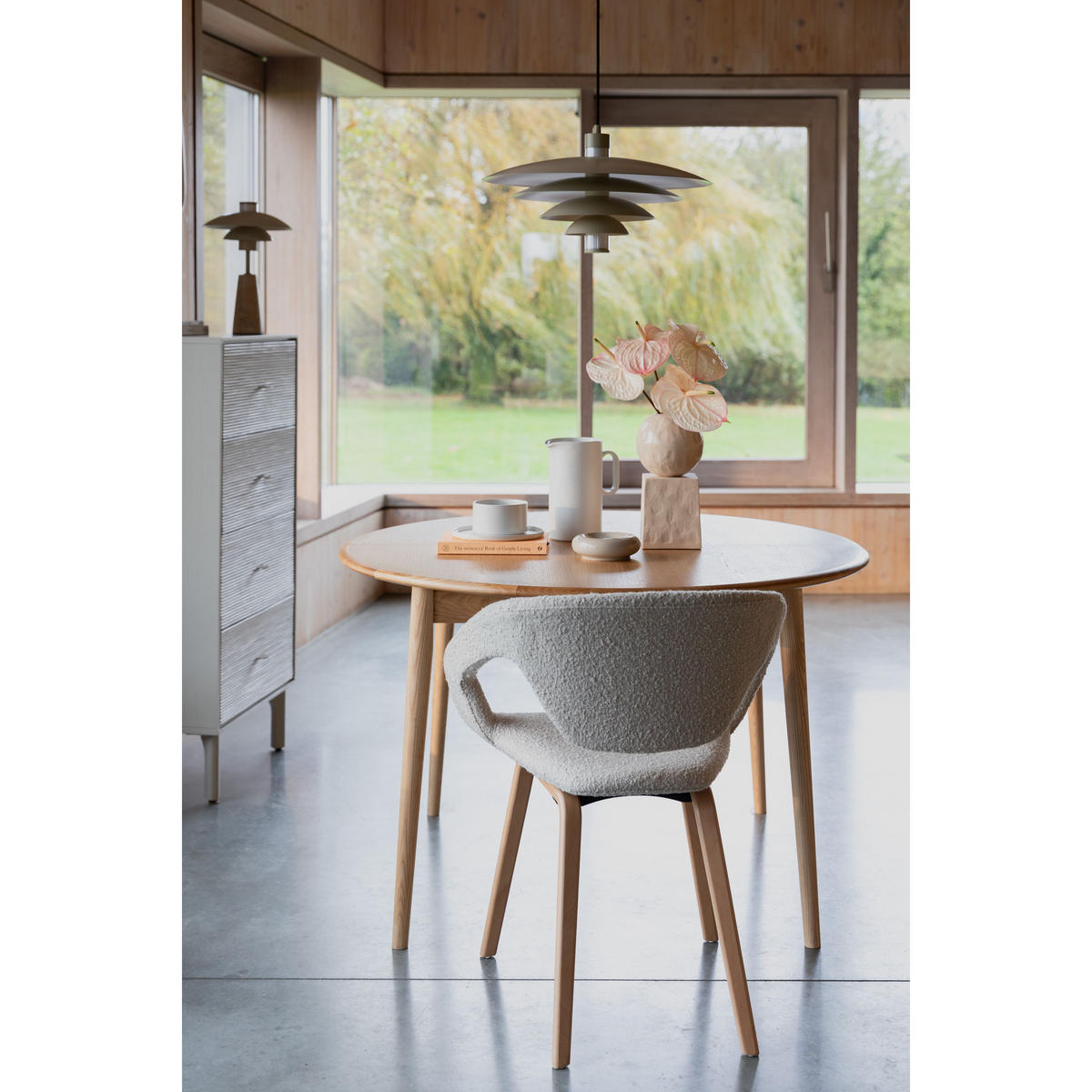 VASE Crocus Beige - Beige, Metall (30cm) - Zuiver