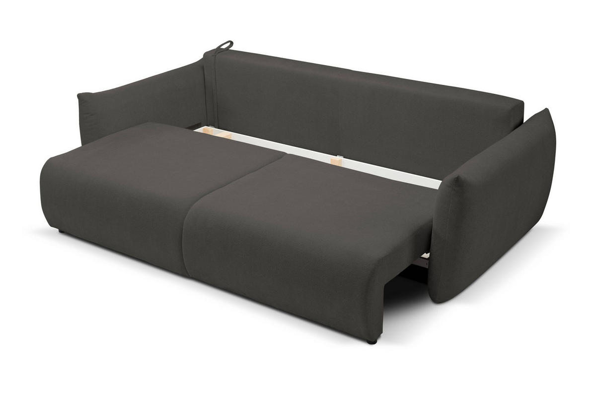 SOFA Hallora - Graphit (Melody 05) - Graphitfarben, Holzwerkstoff (240/88/108cm) - Möblo