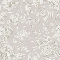 VLIESTAPETE Heledd Blooms Dove Grey - Grau, Papier/Kunststoff (52/1000cm) - Graham & Brown
