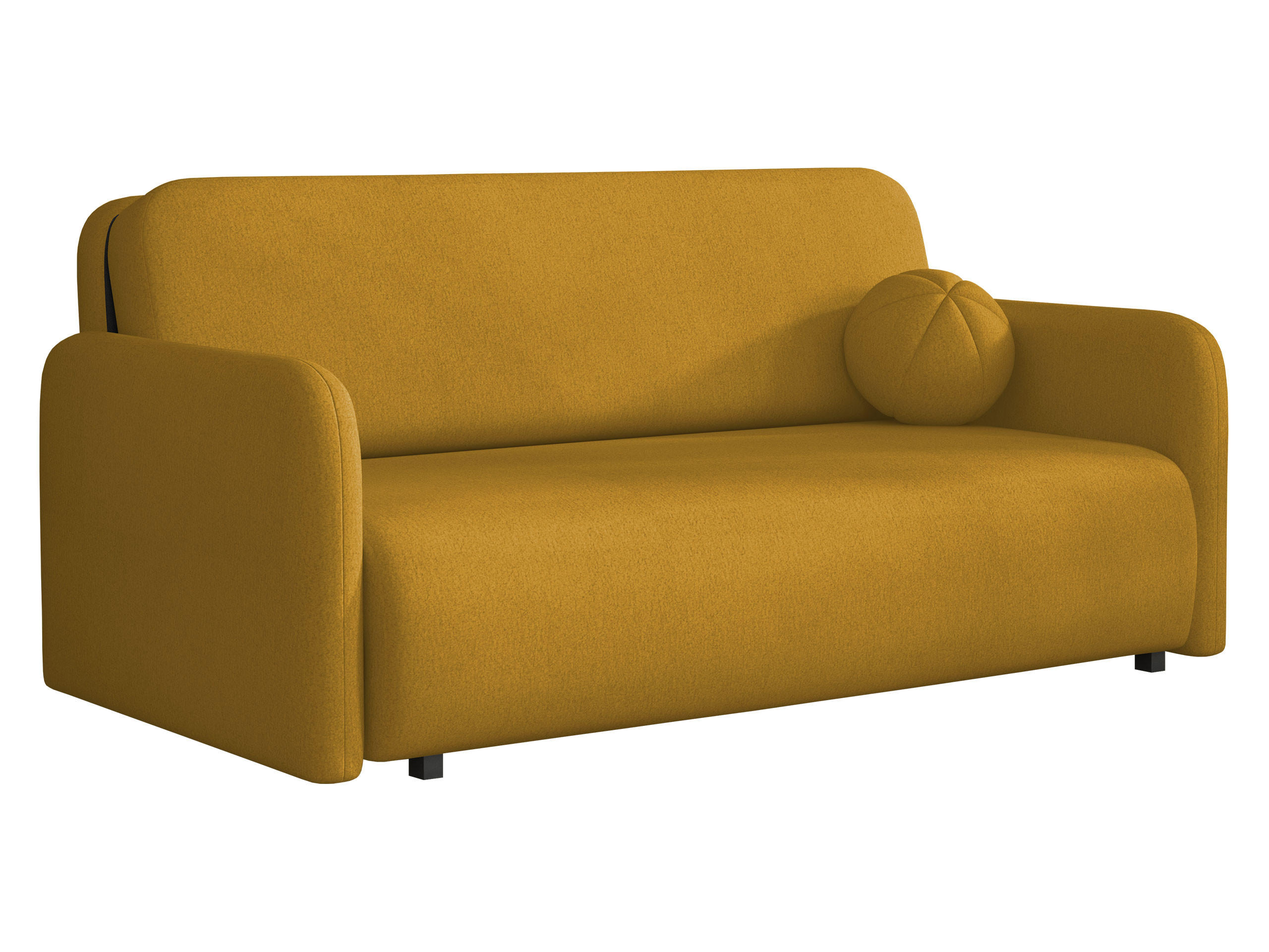 SCHLAFSOFA Viva Sun IV - Gelb/Schwarz, Holz/Textil (170/85/103cm) - MIRJAN24