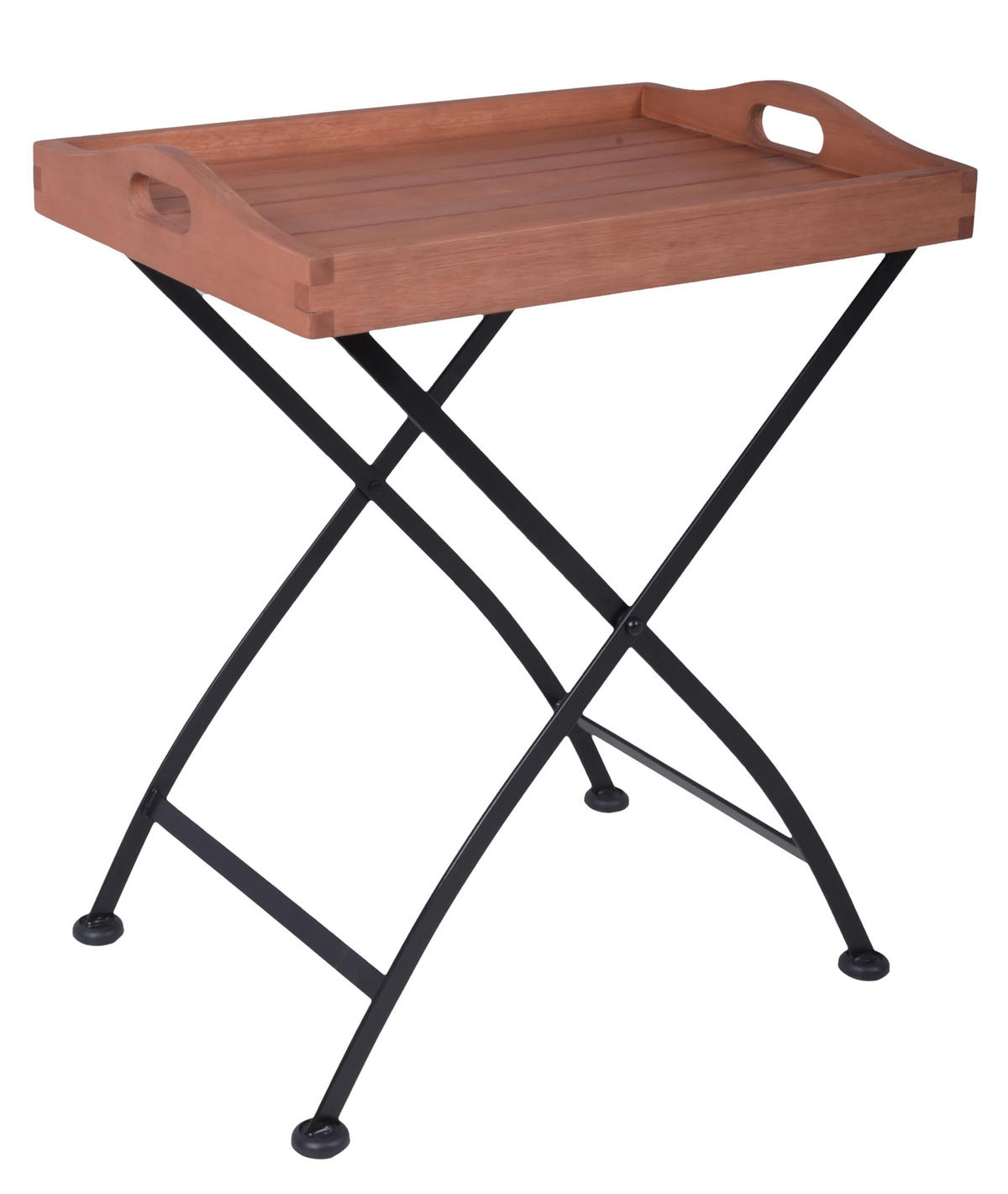 BALKONTISCH Kjell viereckig klappbar Tabletttisch - Braun, Holz (57/41/67cm) - DELUKE