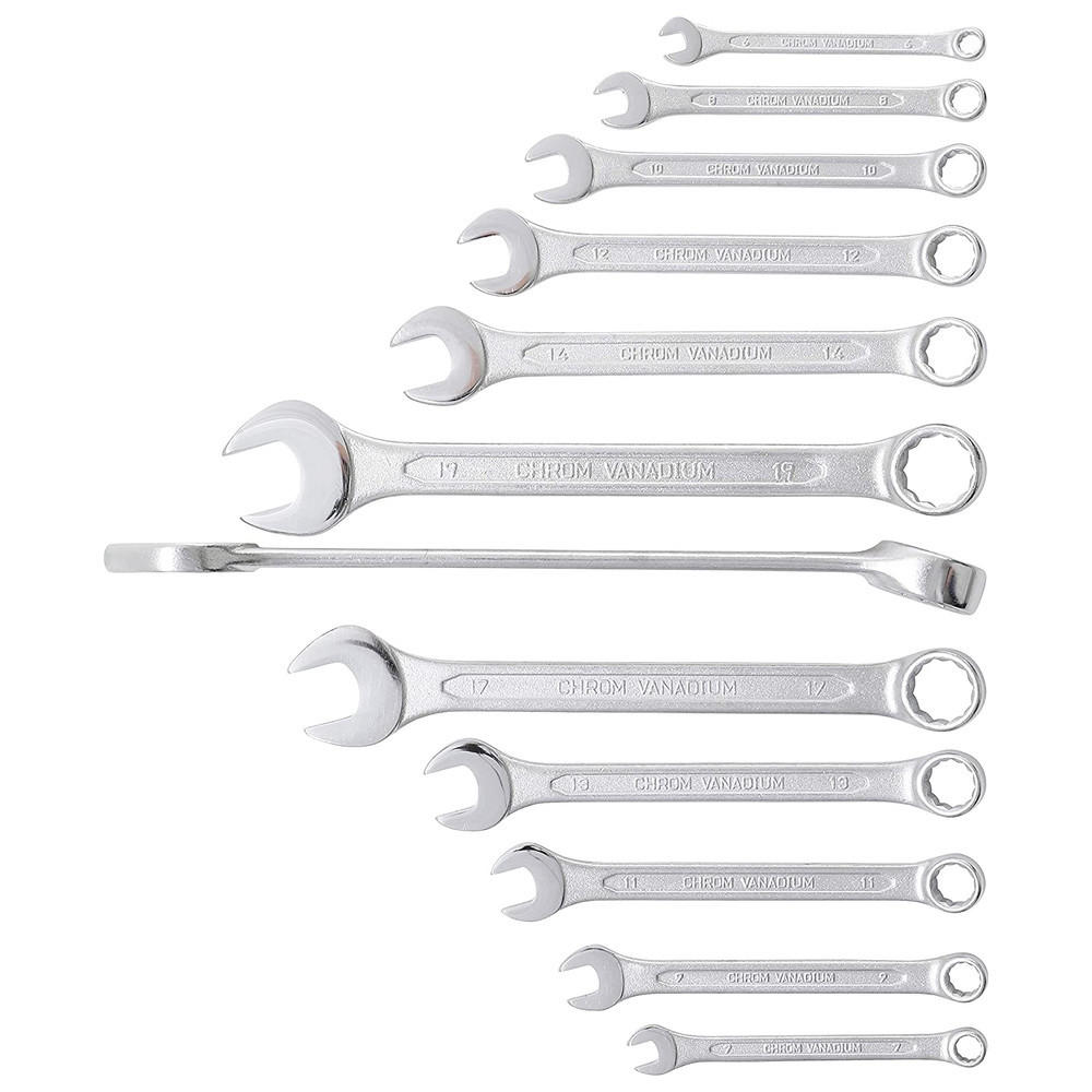 RINGMAULSCHLÜSSEL-SATZ, DIN 3113-A, 12-teilig, 6-22 mm - Multicolor, Kunststoff (200/80/55cm) - BGS technic
