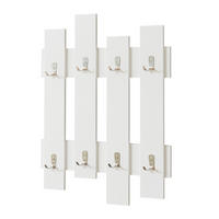 WANDGARDEROBE Raseborg - Weiß, Holzwerkstoff (60/80/3cm) - [en.casa]