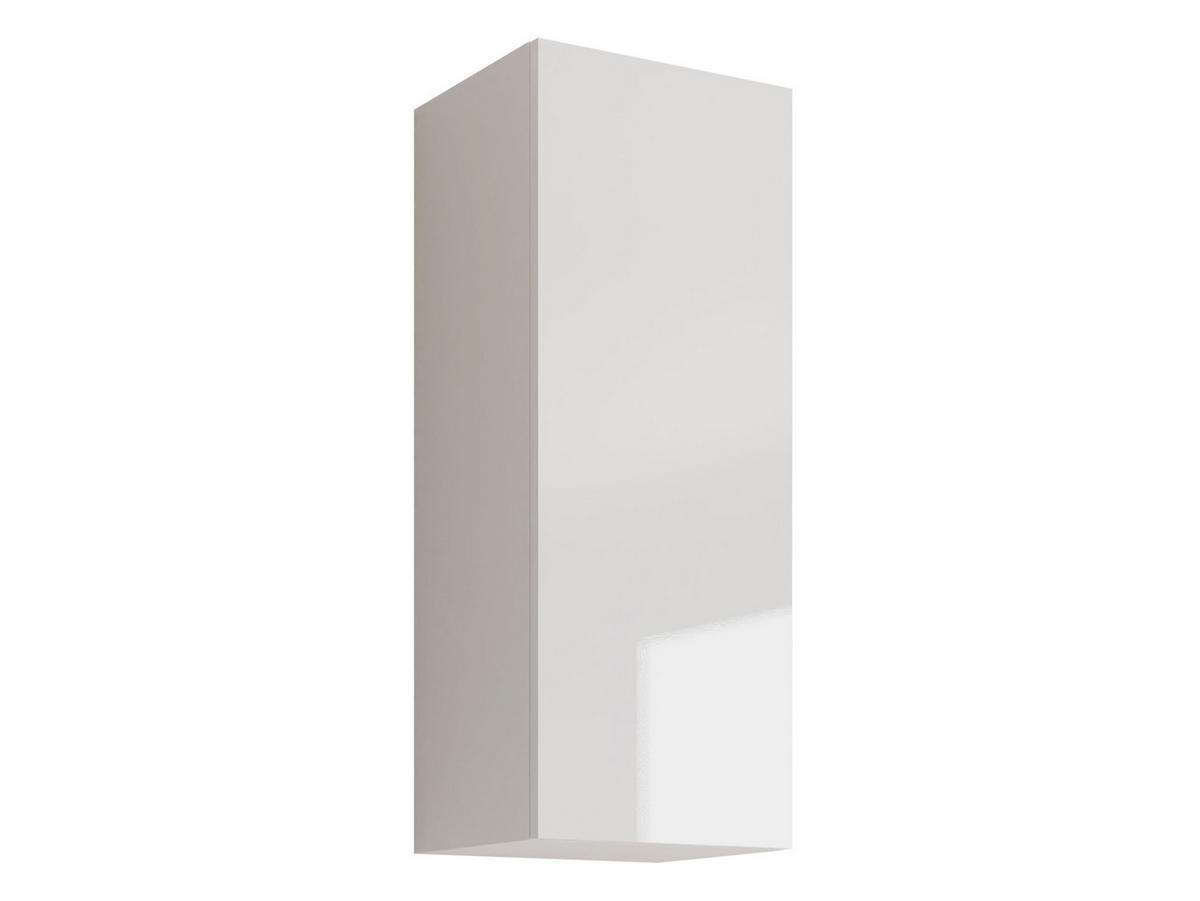 HÄNGEVITRINE 90 Vigo - Weiß Hochglanz/Weiß, Holzwerkstoff (35/90/32cm) - MIRJAN24