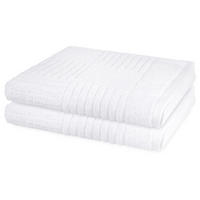 DUSCHTUCH Carre 2er-Set - Weiß, Textil (70/140cm) - Ross