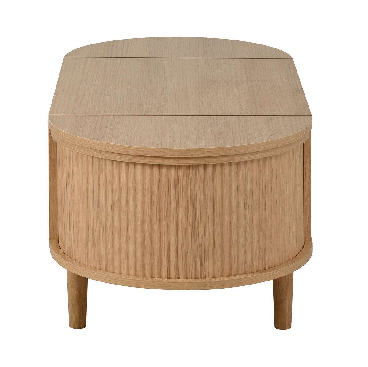 COUCHTISCH 100/48/53,5 cm mit höhenverstellbarer Tischplatte und Stauraum, Eiche - Eichefarben, Holzwerkstoff (100/48/53.5cm) - Redom