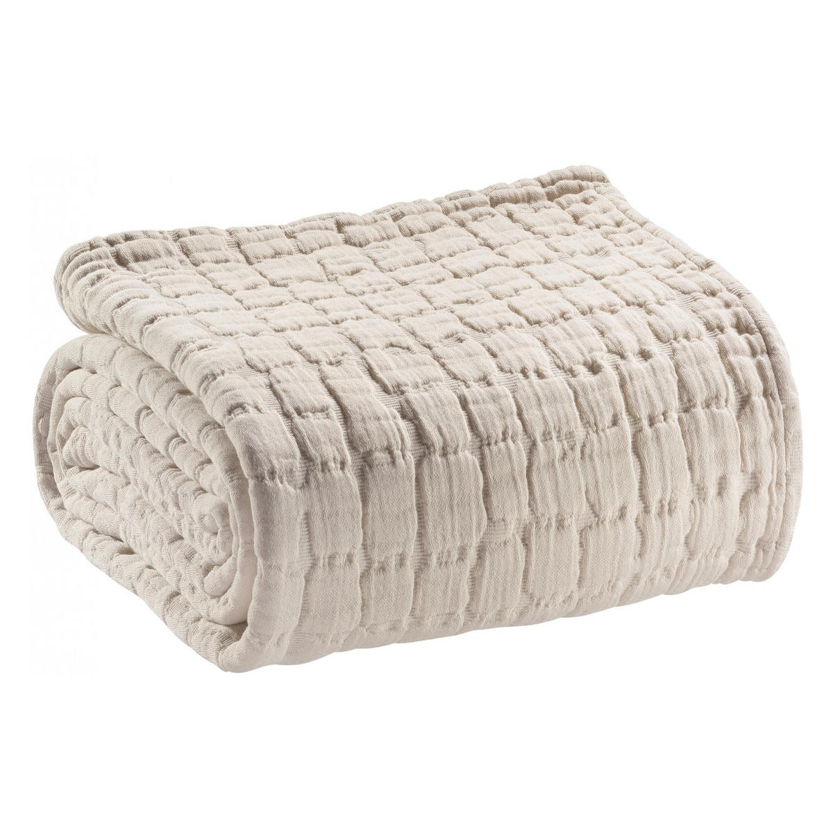 BETTÜBERWURF Swami leinen 240 x 260 cm - Braun, Textil (240/260cm) - Vivaraise