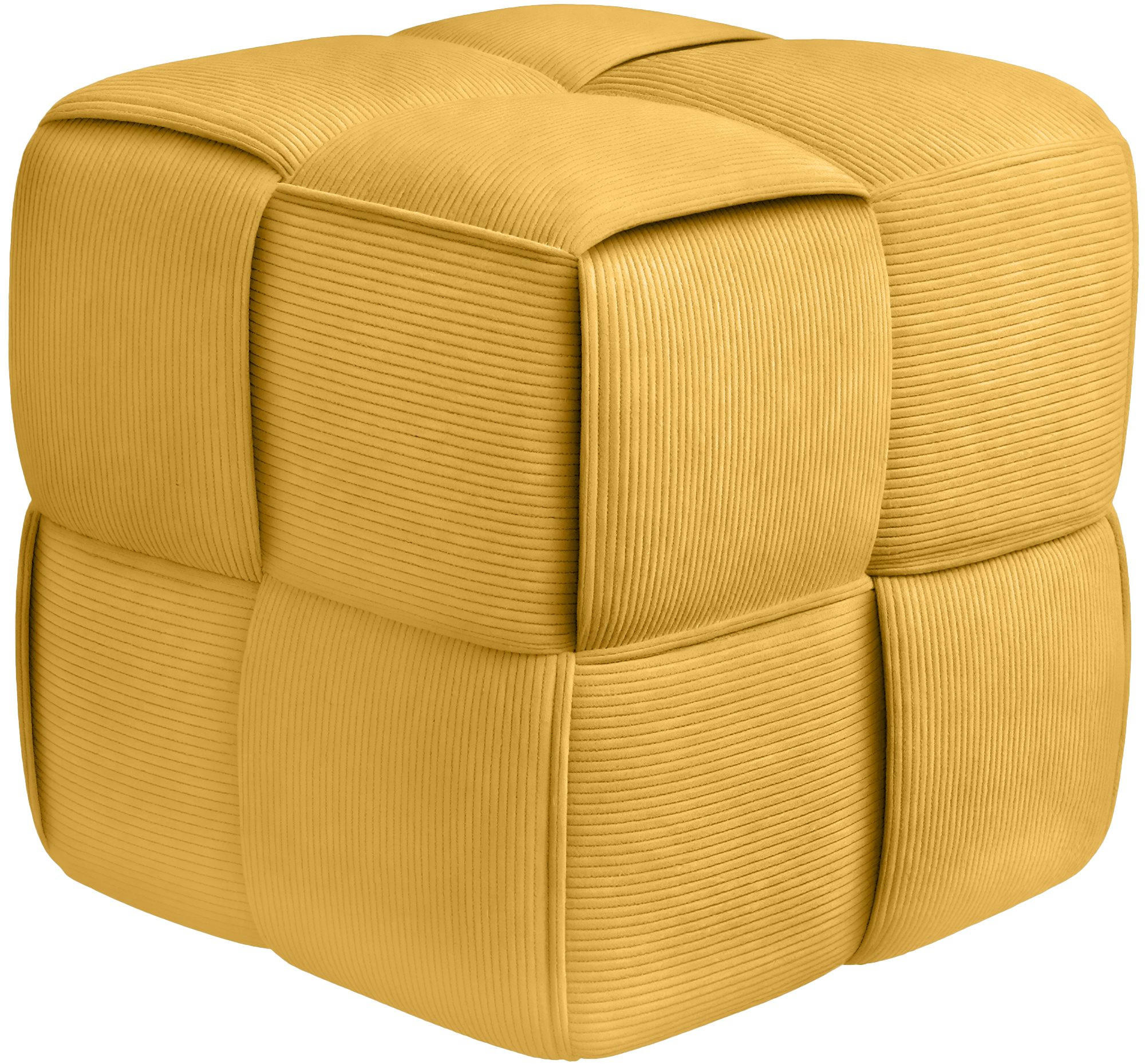 Deluke Sitzhocker Gelb 40x40x40 cm
