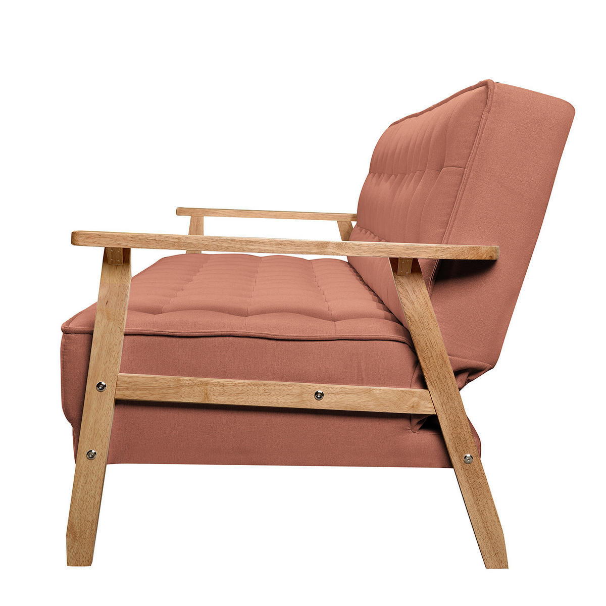 SCHLAFSOFA - Koralle, Birkenholz/Textil (204/85/86cm) - home24