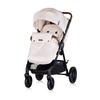 KOMBIKINDERWAGEN Ultera 3 in 1 beige Babyschale Fußabdeckung klappbar Korb - Beige, Metall (75/56/102cm) - Chipolino