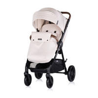 KOMBIKINDERWAGEN Ultera 3 in 1 beige Babyschale Fußabdeckung klappbar Korb - Beige, Metall (75/56/102cm) - Chipolino